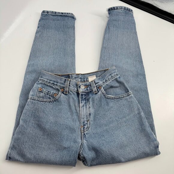 Vintage Levi's 550 Relaxed Fit Tapered Leg Jeans - Size 2 Petite - Picture 4 of 15